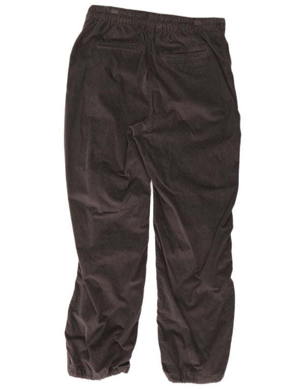 Pantaloni Hollister da donna Baggy Joggers in velluto a coste medi W32 L29 cotone grigio