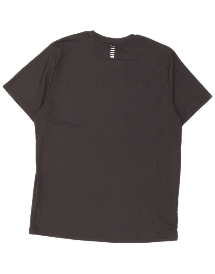T-shirt grafica aderente da uomo Under Armour, grande, in poliestere nero