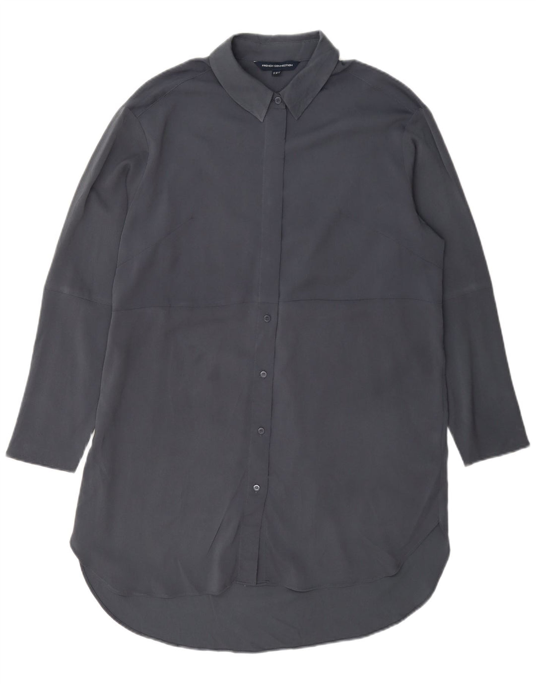 Abito chemisier oversize da donna French Connection UK 10 piccolo poliestere grigio