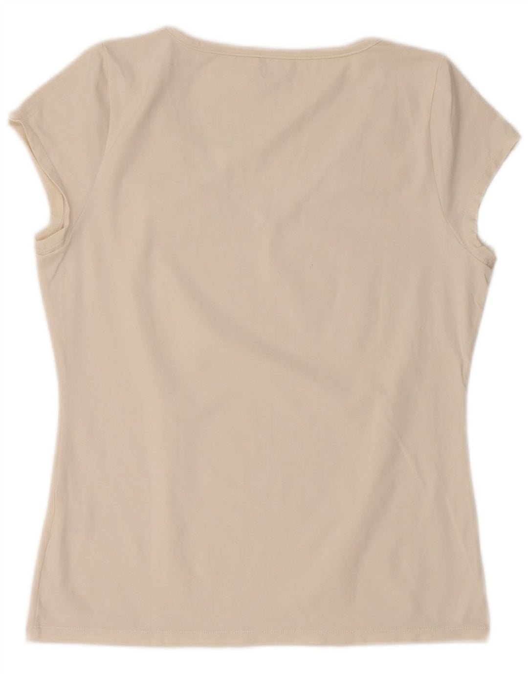T-shirt da donna FILA Top UK 16 grande nylon bianco sporco