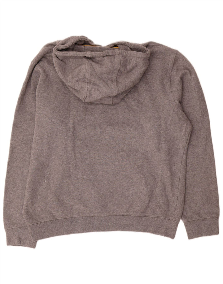 Maglione con cappuccio grafico da uomo CAT grande in cotone grigio