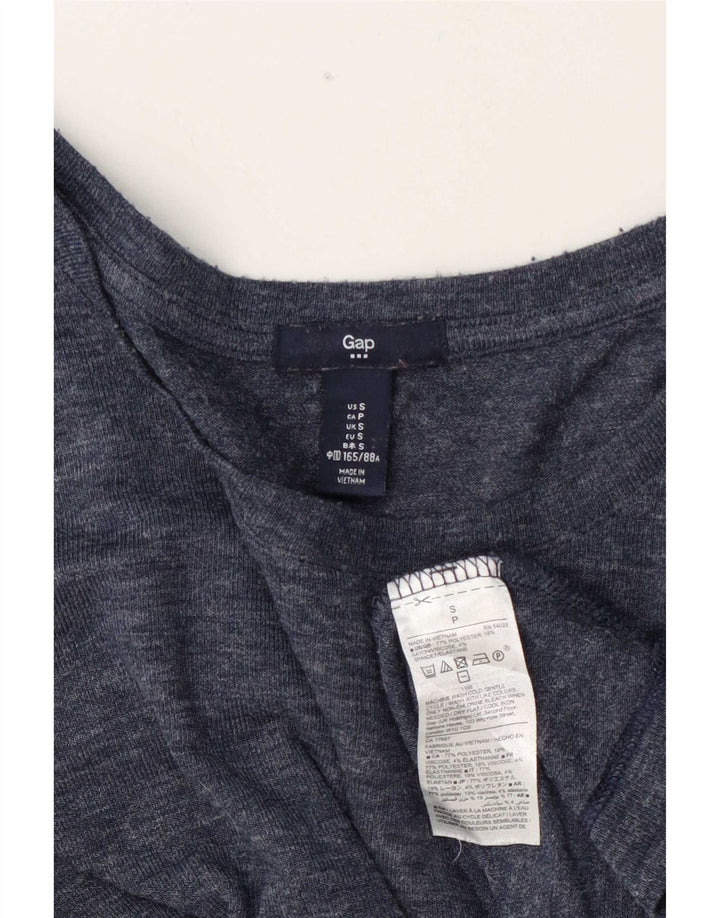 Gap Top oversize da donna a maniche lunghe UK 10 Small Blu Navy Poliestere