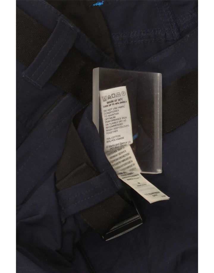 Pantaloncini cargo da uomo Marks & Spencer W40 XL cotone blu navy