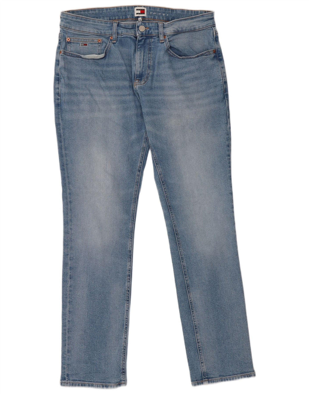 Jeans slim da uomo Tommy Hilfiger W33 L32 cotone blu