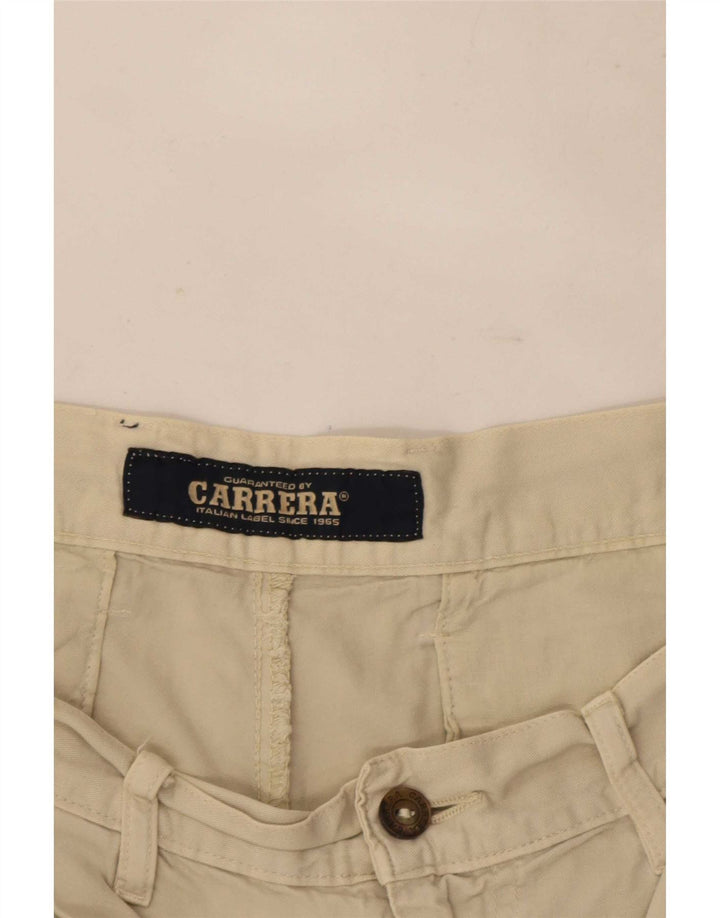 Pantaloncini chino con pegging da uomo Carrera W32 beige medio