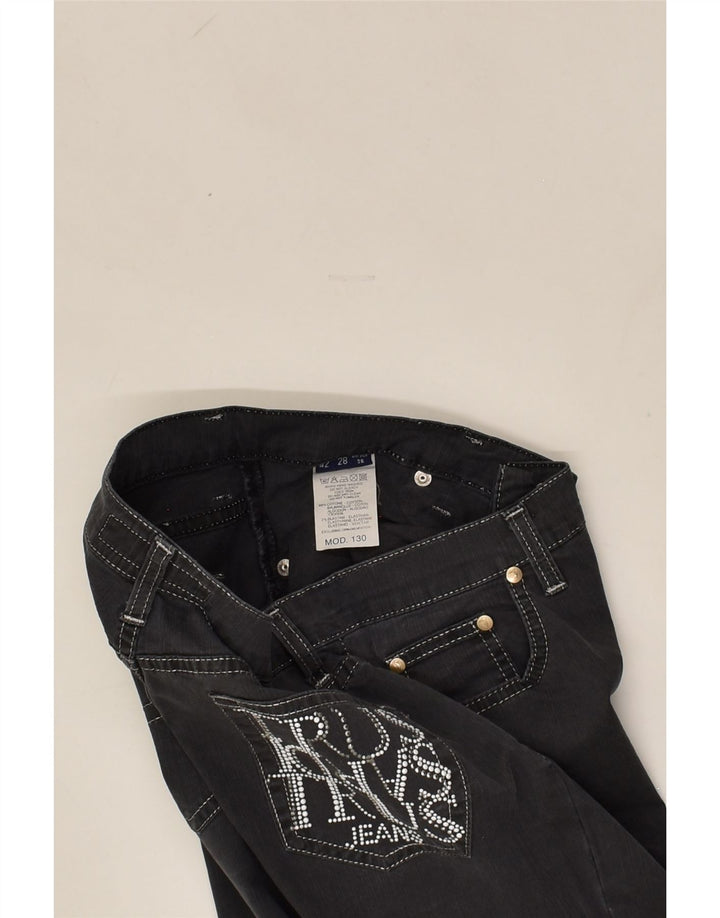 TRUSSARDI Womens Straight Jeans W26 L32 Grey Cotton | Vintage Trussardi | Thrift | Second-Hand Trussardi | Used Clothing | Messina Hembry 
