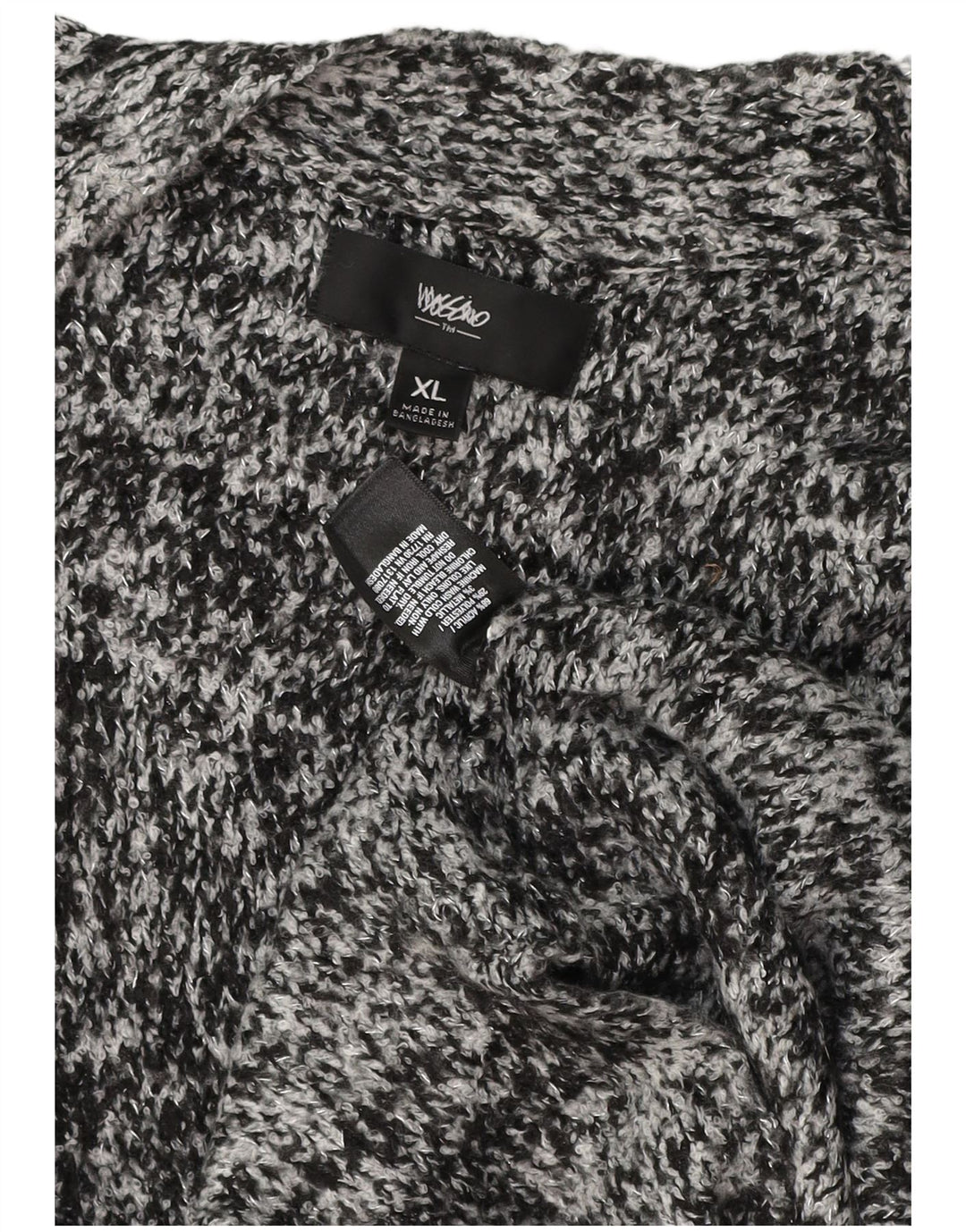 Maglione cardigan lungo da donna Mossimo UK 18 XL Acrilico screziato grigio