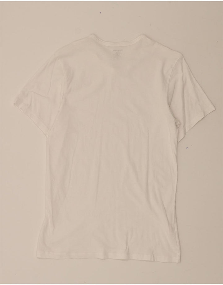 CALVIN KLEIN Womens T-Shirt Top UK 10 Small White Vintage Calvin Klein and Second-Hand Calvin Klein from Messina Hembry 