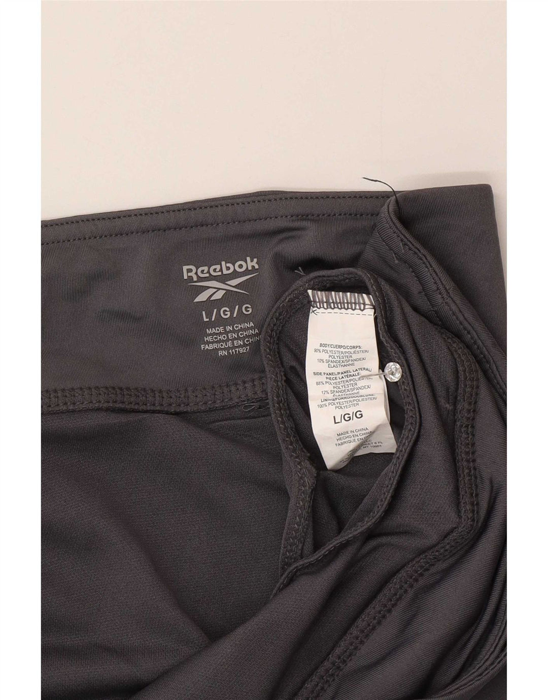 Pantaloncini sportivi Reebok da donna UK 16 Large Grigio Poliestere