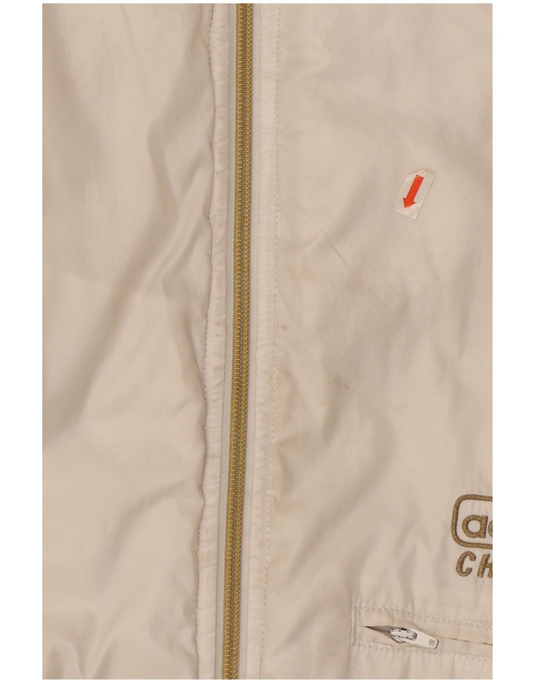 Giacca bomber con cappuccio da uomo Adidas UK 40 grande bianca