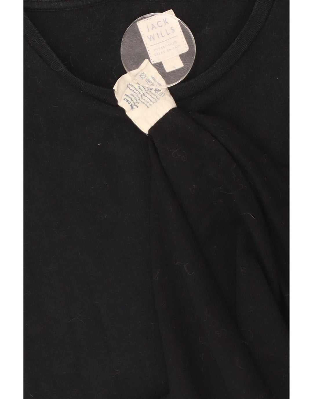 T-shirt grafica da uomo Jack Wills Top piccola in cotone nero