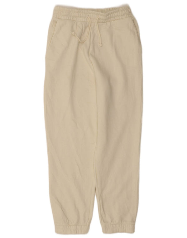 Pantaloni da tuta da donna Zara Joggers UK 12 Poliestere bianco medio