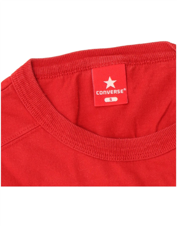 Canottiera grafica Converse All Star da uomo piccola in cotone rosso