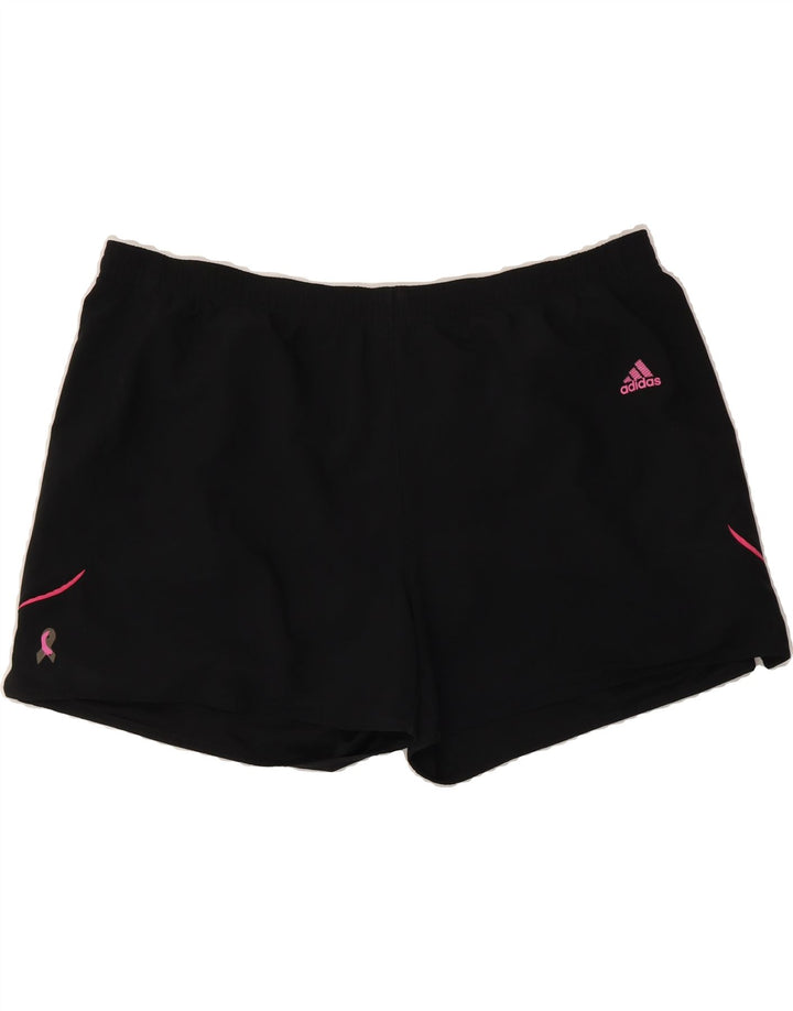 ADIDAS Womens Clima 365 Sport Shorts UK 16 Large  Black Polyester Vintage Adidas and Second-Hand Adidas from Messina Hembry 