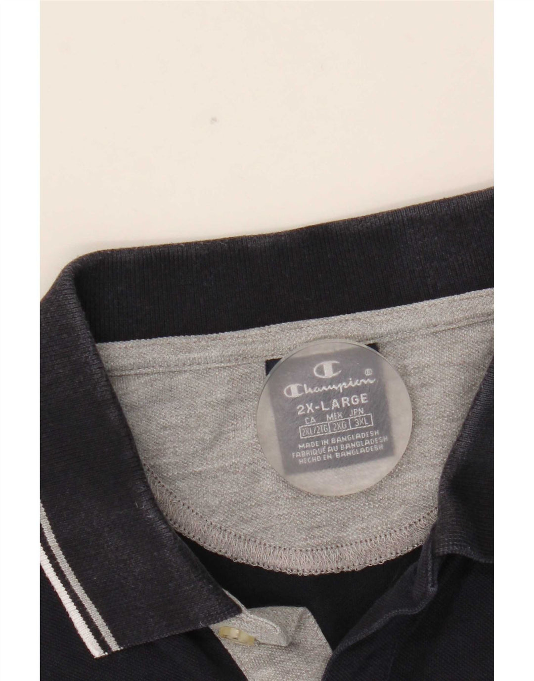 Polo da uomo Champion 2XL a righe blu navy