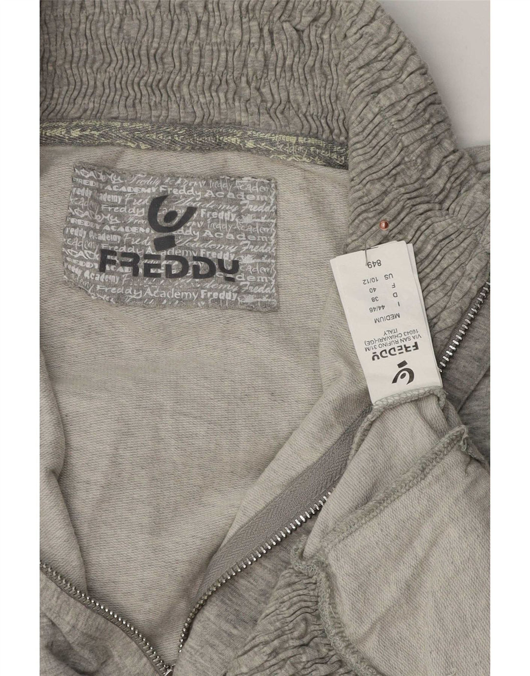 Freddy Giacca da tuta da uomo in cotone mélange grigio medio