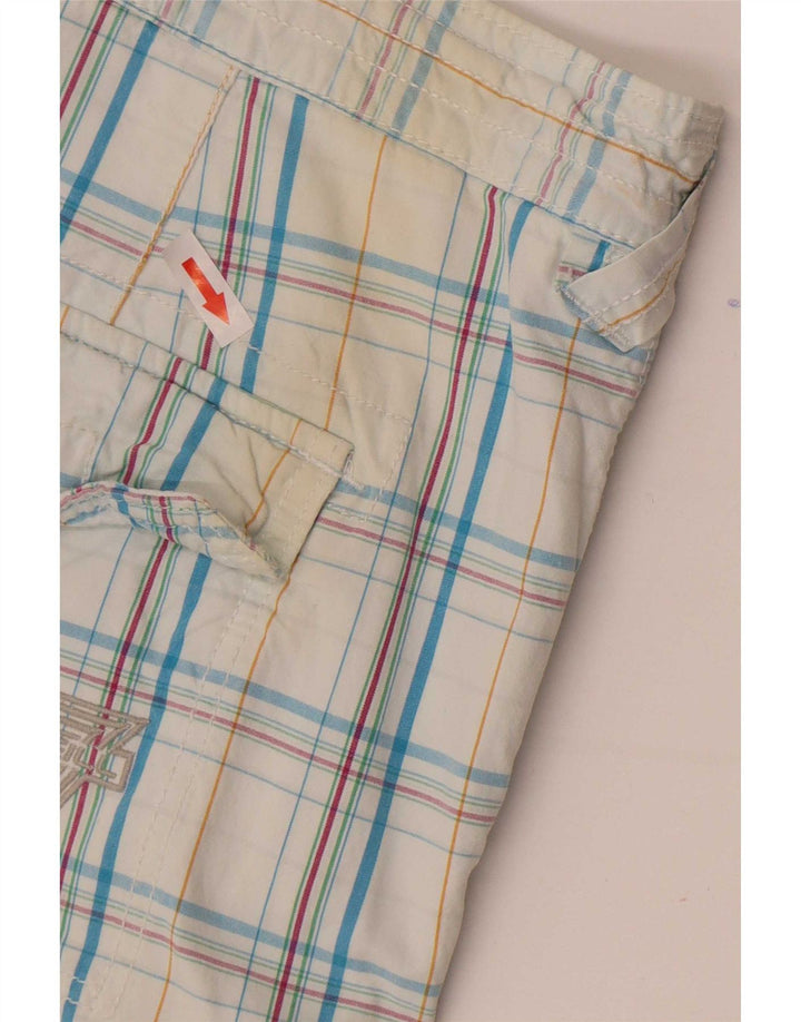 Pantaloncini cargo da uomo O'Neill W34 cotone a quadri blu grandi