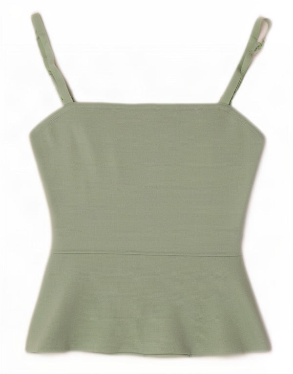 Canottiera corta corta da donna Zara UK 4 XS verde