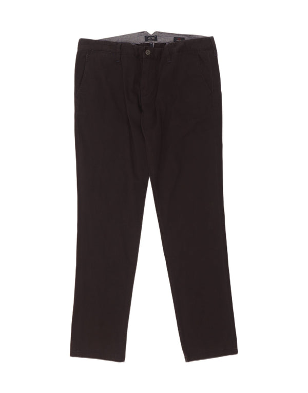 Pantaloni Chino Extra Sim Fit da uomo Armani W36 L35 in cotone nero