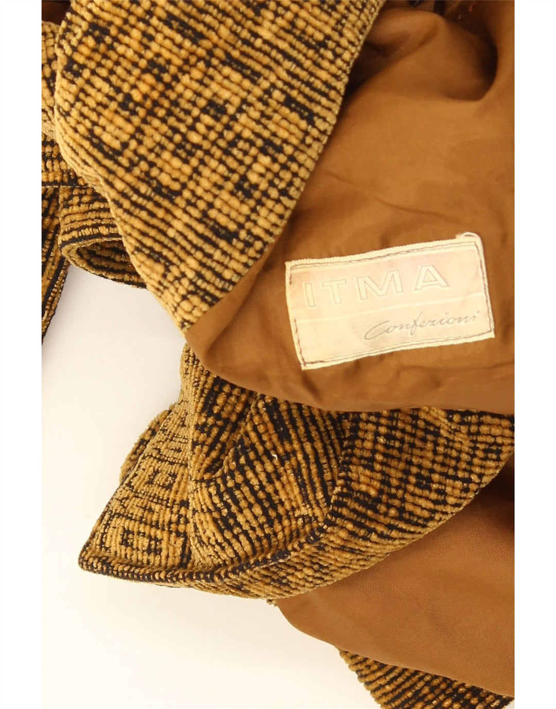 Giacca militare vintage da uomo UK 38 Beige medio geometrico