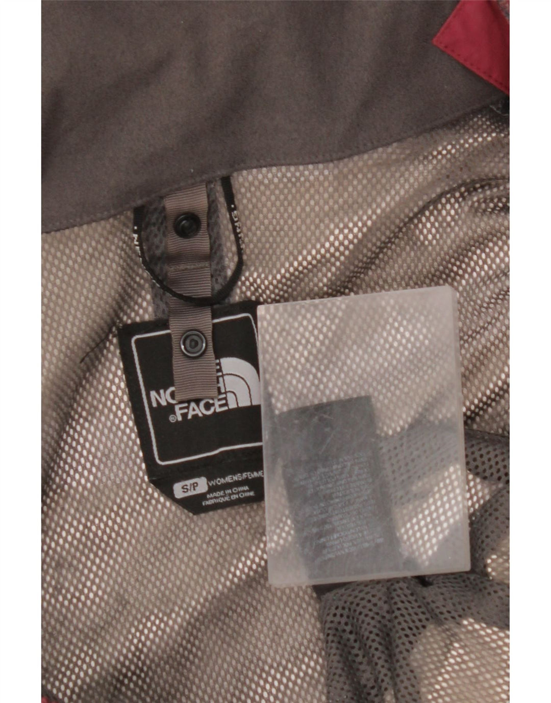 THE NORTH FACE Giacca antipioggia oversize da donna UK 10 Piccola Borgogna