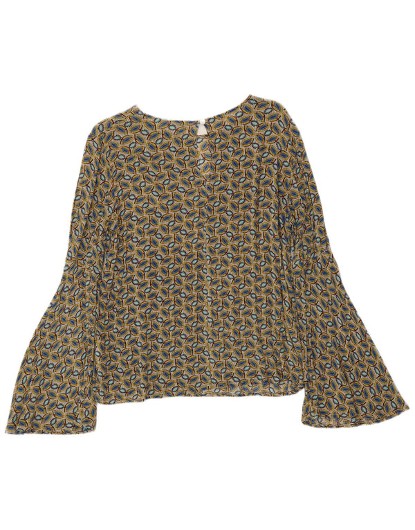 BENETTON Camicetta da donna con motivo astratto Top UK 14 medio multicolore