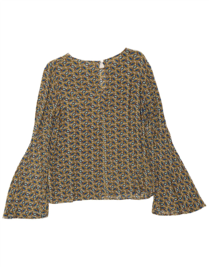 BENETTON Camicetta da donna con motivo astratto Top UK 14 medio multicolore