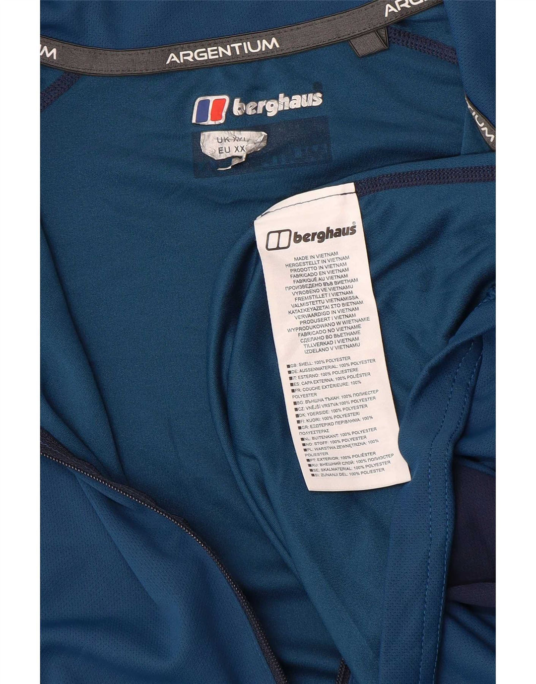 Berghaus - Tuta da uomo pullover con zip e collo, 2XL, colore blu