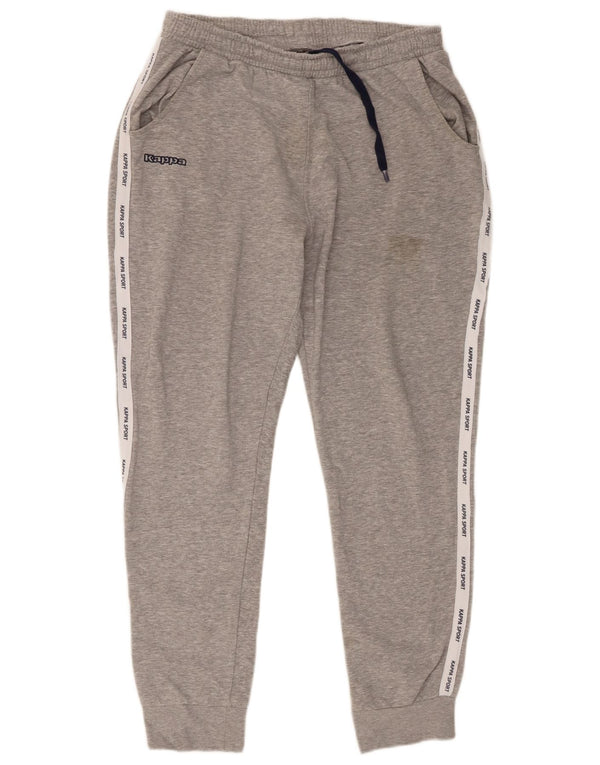 Pantaloni da tuta con grafica Kappa da uomo Joggers XL Grigio Colourblock