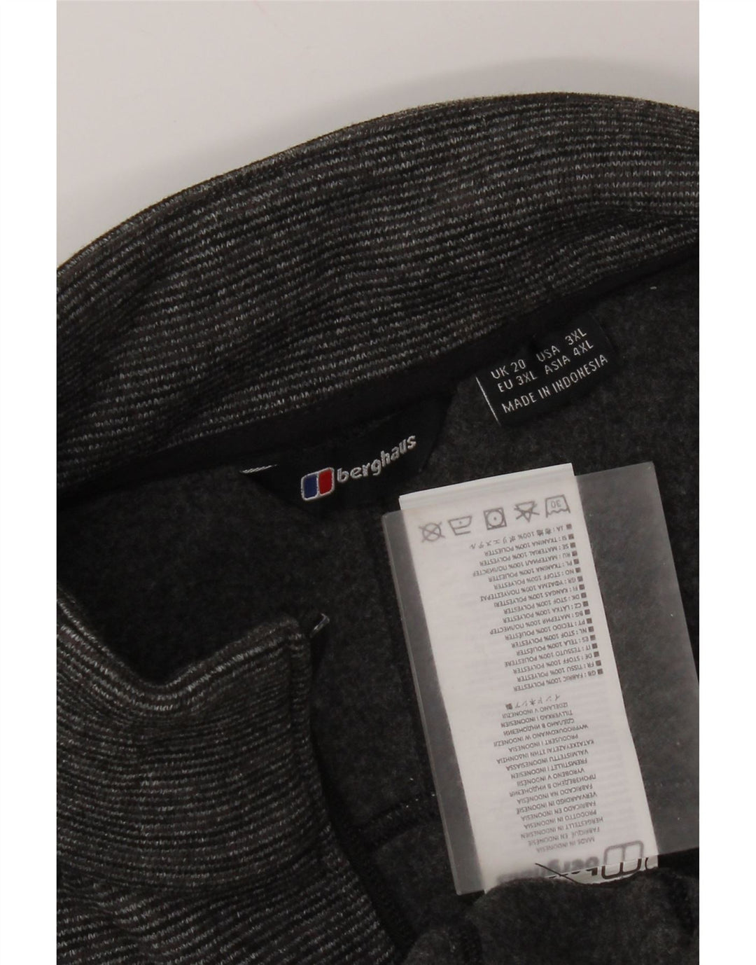 Giacca da tuta da donna Berghaus UK 20 2XL Poliestere gessato grigio