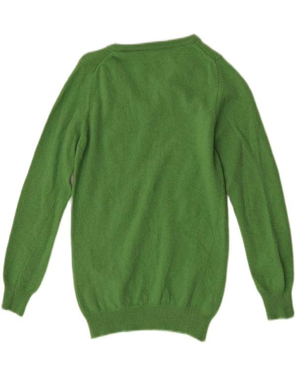 Maglione maglione con scollo a V da donna Gant UK 6 XS Lana d'agnello verde