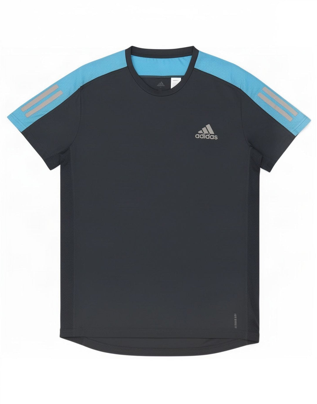 T-shirt Adidas Aeroready da uomo, piccola, in poliestere color block grigio