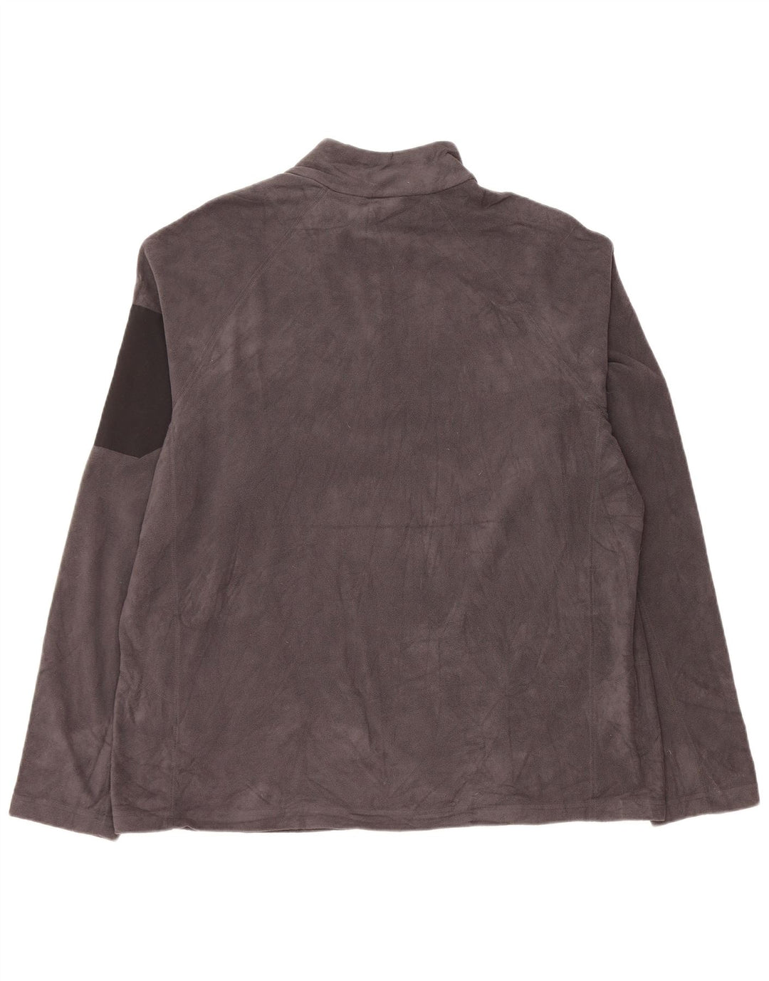 EDDIE BAUER Maglione in pile da uomo con zip e collo XL poliestere grigio