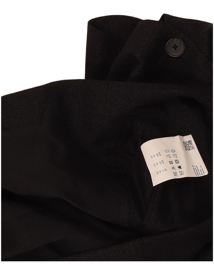 Giacca blazer da uomo a 2 bottoni Hugo Boss UK 50 grande lana vergine nera