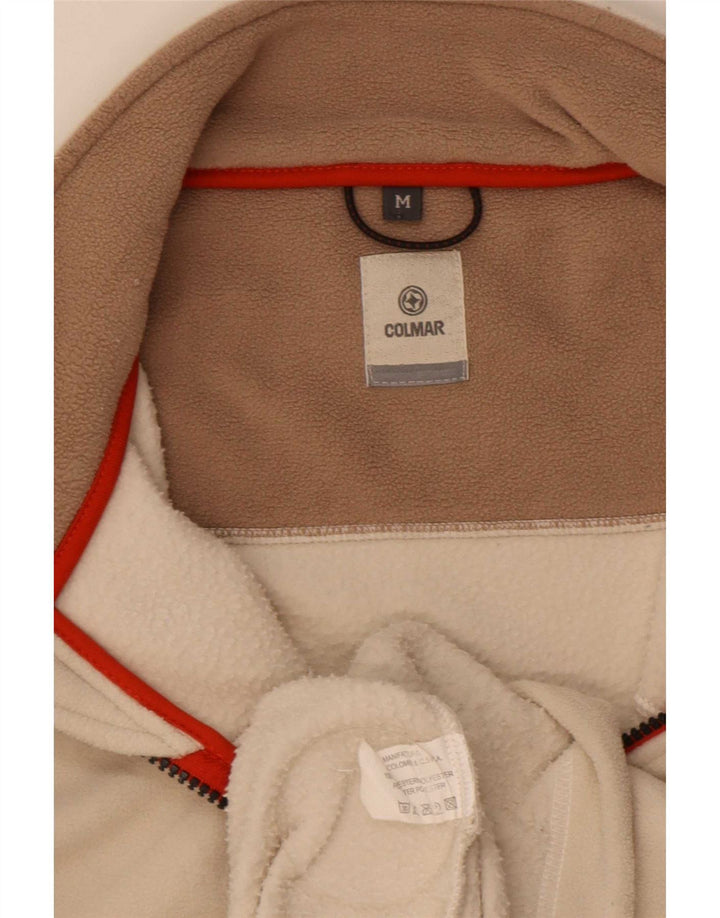 Maglione in pile da uomo Colmar con zip e collo in poliestere beige medio