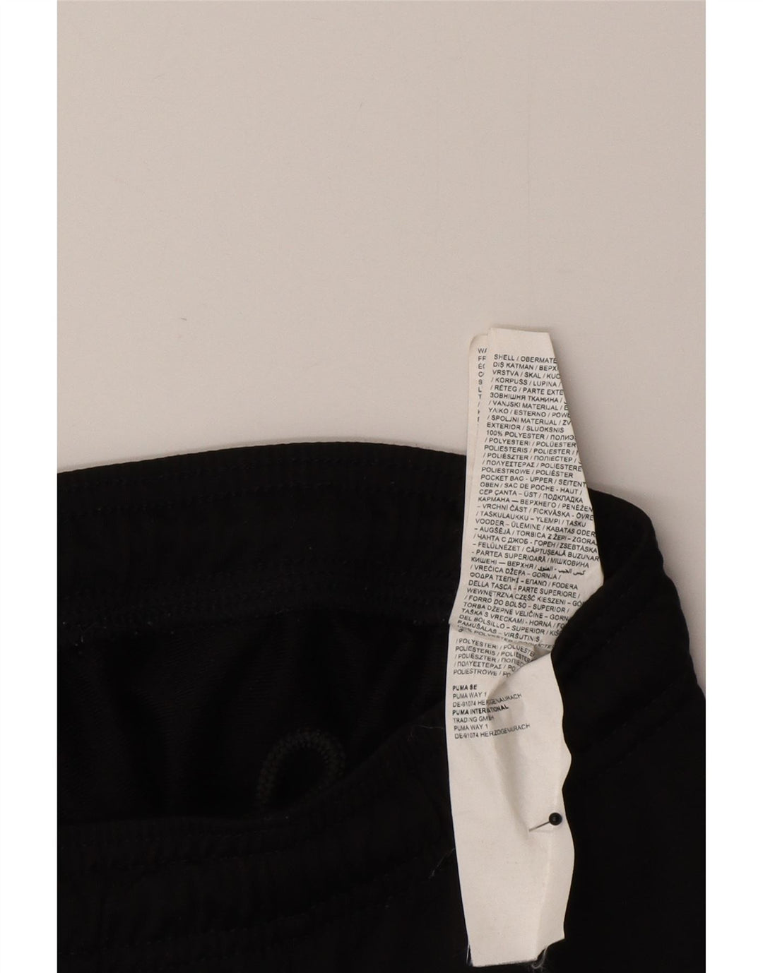 Pantaloni da tuta da uomo Puma Joggers piccoli in poliestere nero