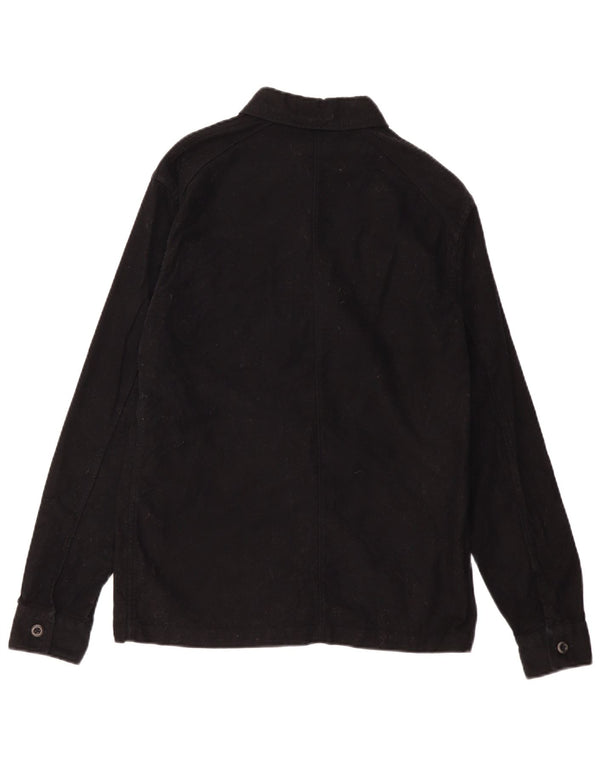 Camicia da uomo All Saints piccola in cotone nero