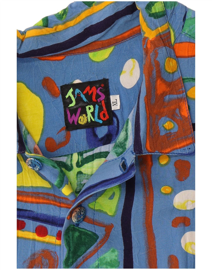 JAMS WORLD Camicia a maniche corte da uomo XL floreale multicolore