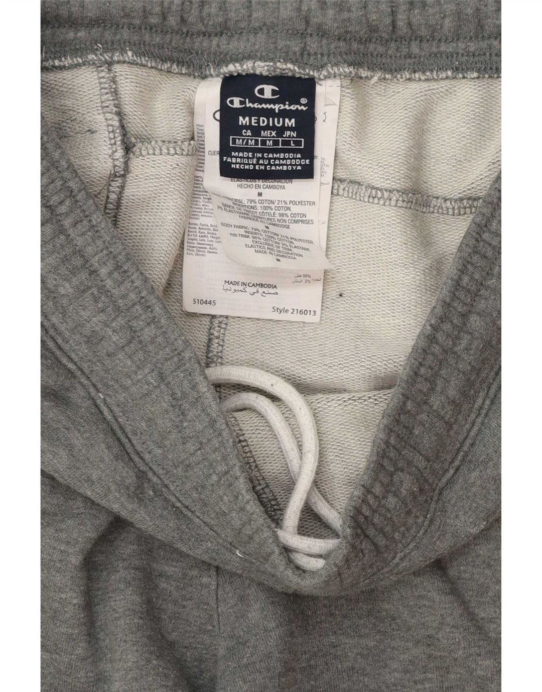 Pantaloni da tuta da uomo Champion Joggers in cotone grigio medio