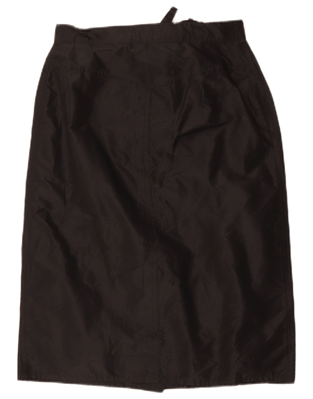 Gonna dritta a vita alta da donna vintage W28 nera media