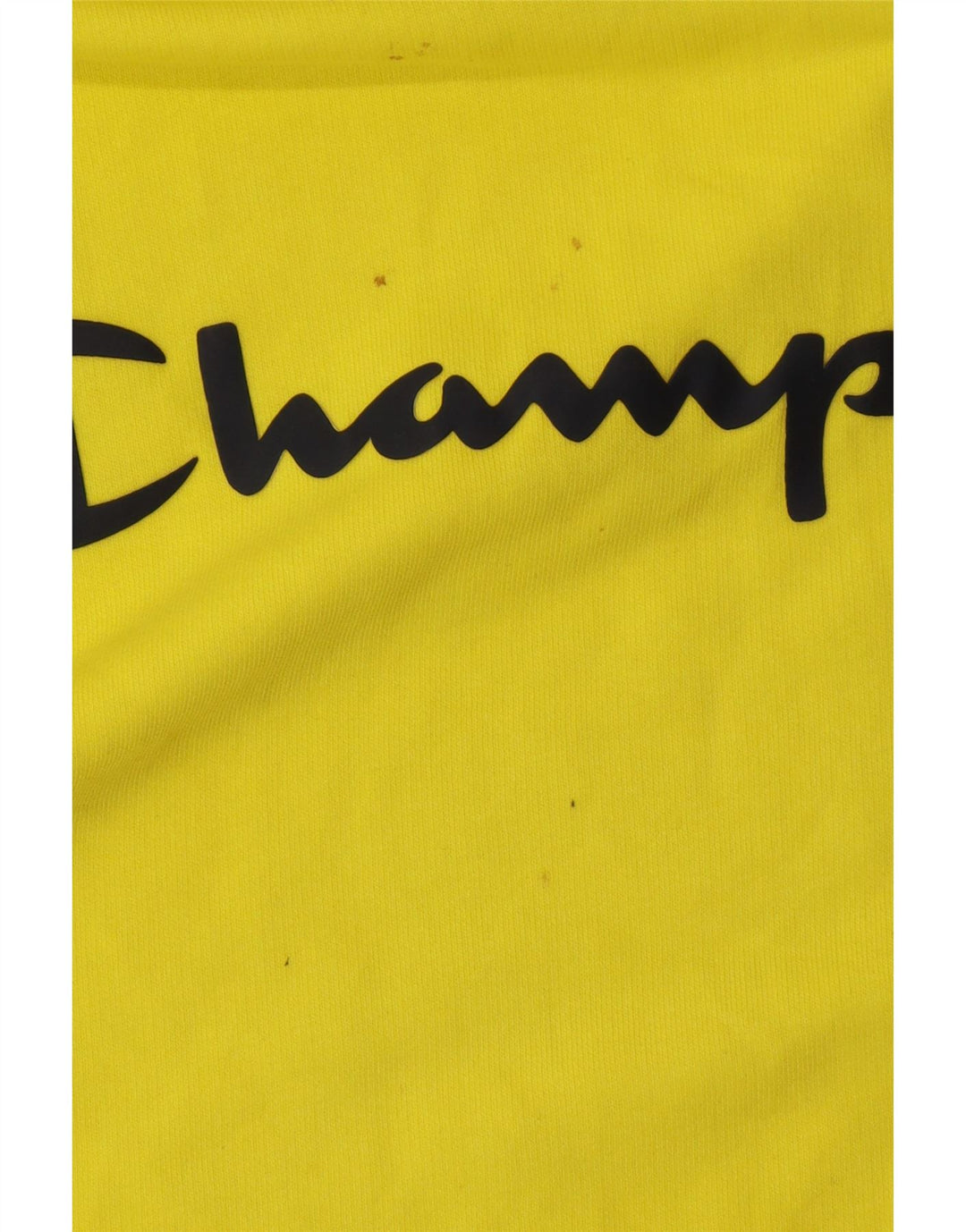 Maglione con cappuccio grafico da uomo Champion grande in cotone giallo