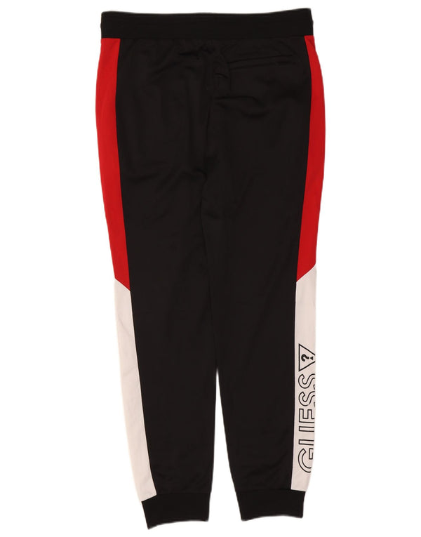 Guess Pantaloni da tuta da uomo con grafica Joggers Medium Black Colourblock