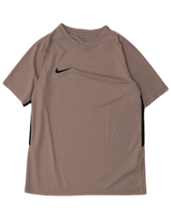T-shirt da ragazzo Nike Dri Fit Top 13-14 anni XL Poliestere color block grigio