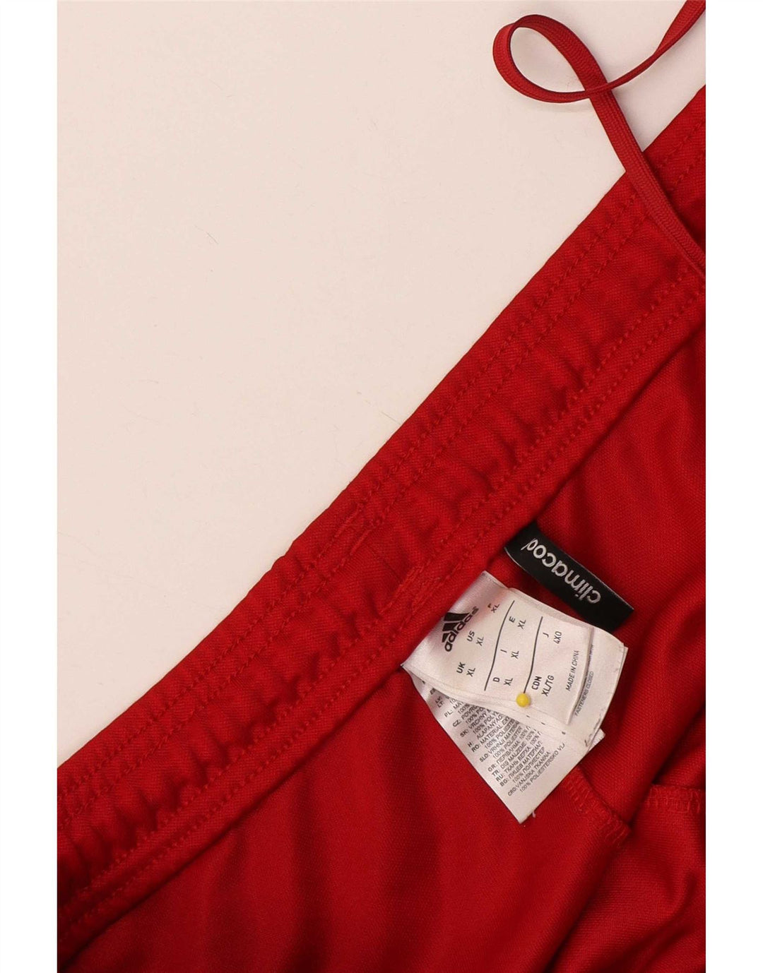 Pantaloni da tuta Adidas Climacool da uomo XL Poliestere color block rosso