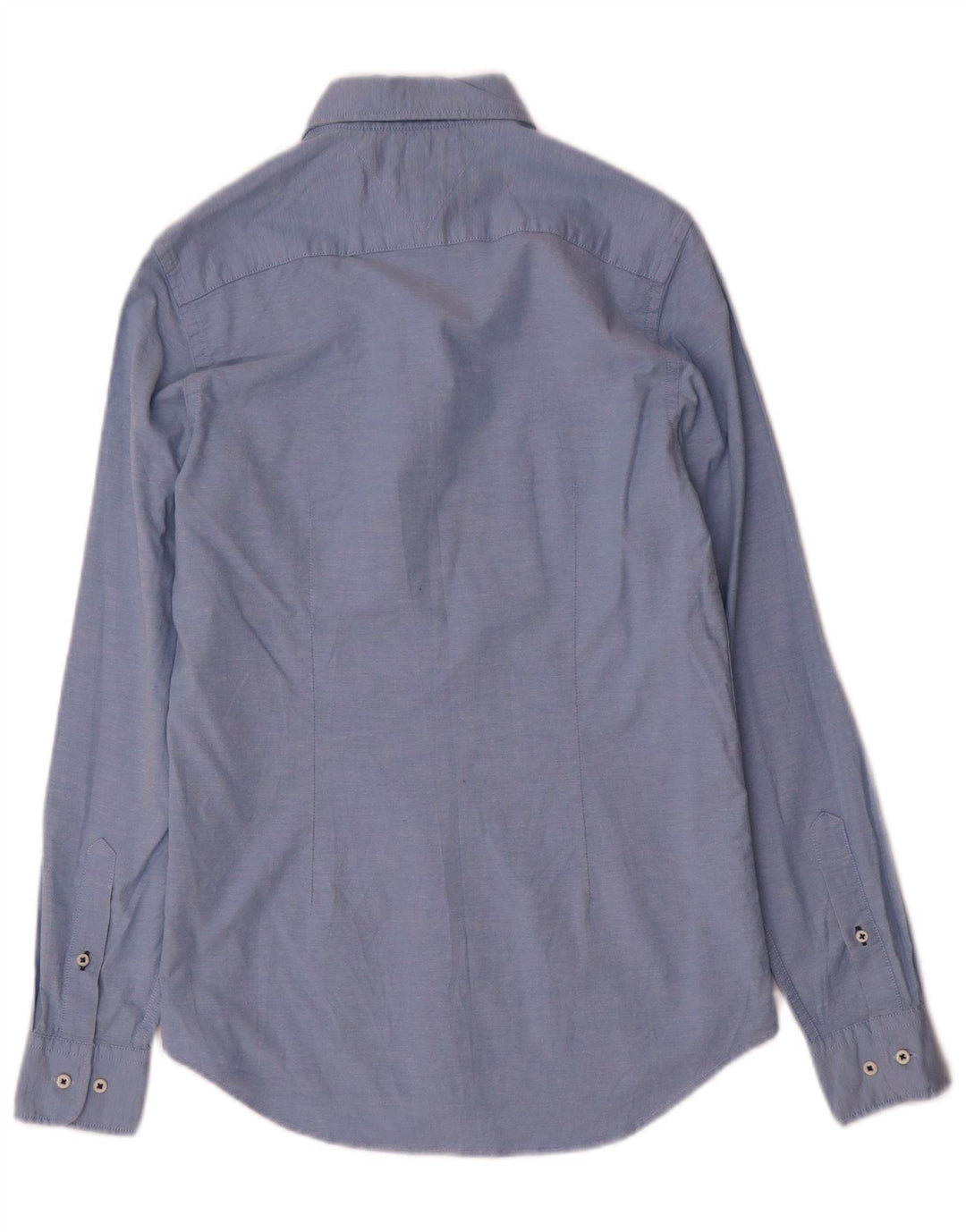 Camicia slim fit da uomo Tommy Hilfiger piccola in cotone blu