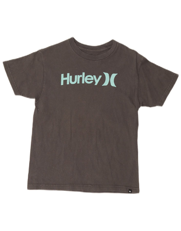 T-shirt con grafica HURLEY da donna, vestibilità classica, UK 18, cotone grigio medio