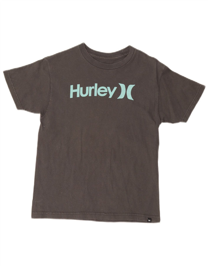 T-shirt con grafica HURLEY da donna, vestibilità classica, UK 18, cotone grigio medio