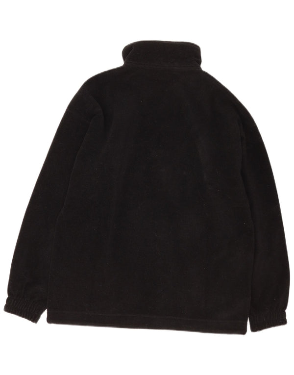 Fila Mens Zip Neck Fleece Jumper IT 46 Small Black