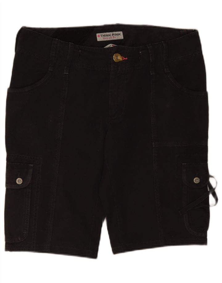 Pantaloncini cargo da donna Think Pink IT 46 Large W34 cotone grigio