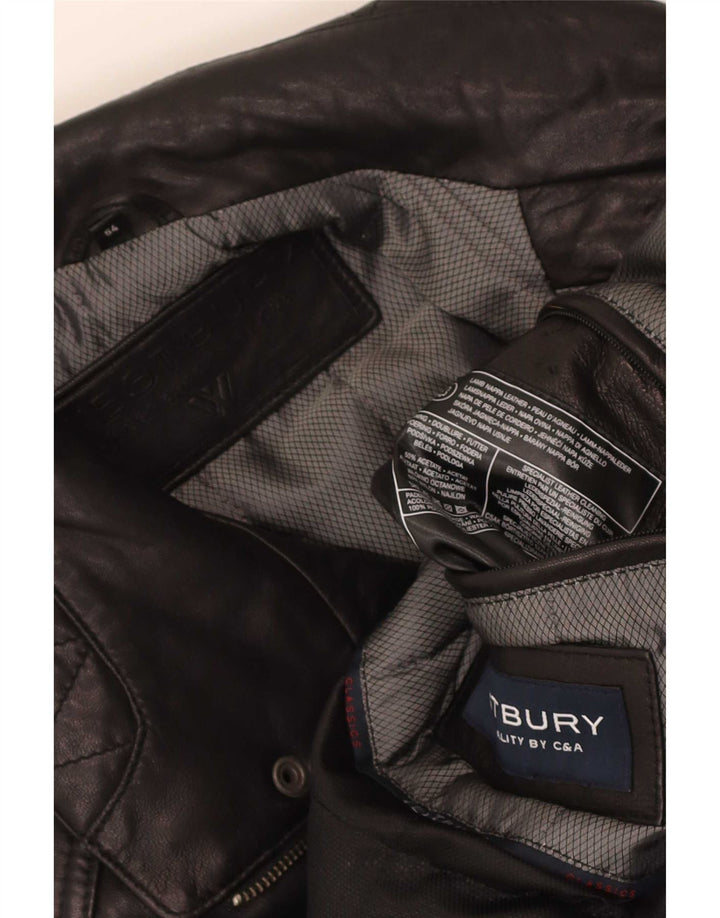 Giacca in pelle da uomo WESTBURY By C&A EU 54 2XL Nera